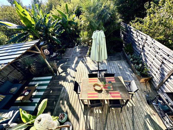 Maison de caractère 6 pièces 127m² avec jardin exotique + T2 indépendant Vannes Saint-Guen/Bilaire