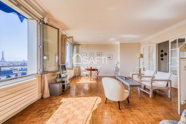 Vue Tour Eiffel au coeur du 6e