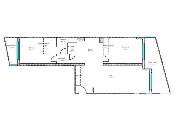 Appartement à vendre 3 pièces 66 m² Cagnes-sur-Mer