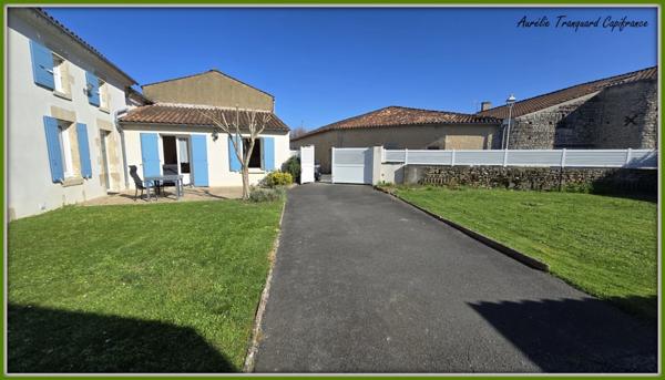 Maison à vendre 6 pièces proche de AULNAY (17), vie PLAIN PIED avec DEPENDANCE environ 100m²