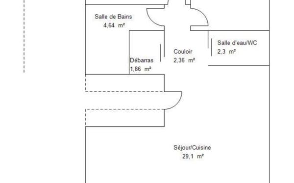 Appartement à louer    3 pièces • 61,06 m2 Roquebrune-Cap-Martin