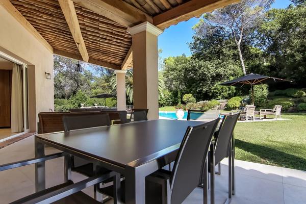 A vendre en co-exclusivité au Parcs de Mougins, superbe villa familiale dans un prestigieux domaine