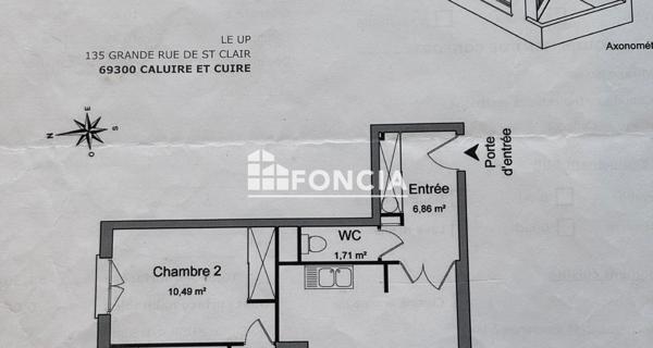 À vendre Appartement 3 pièces 64.36 m² - Caluire-et-cuire 69300
