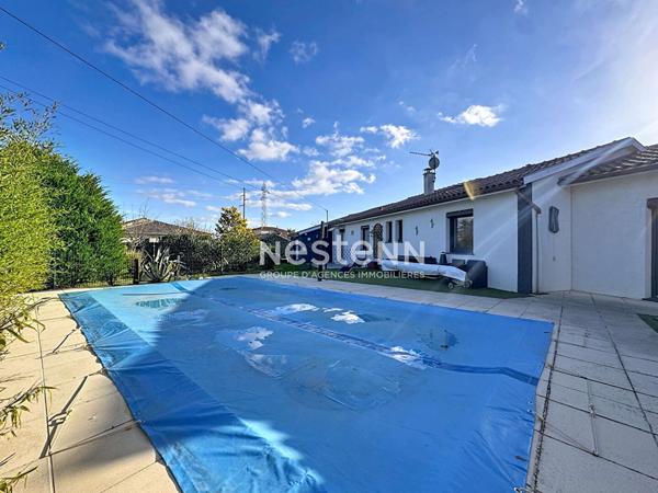 A VENDRE: Maison de plain-pied à Muret - 135 m² habitables sur un terrain clos et paysager avec piscine