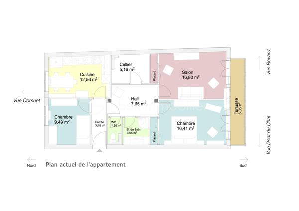 Appartement de 76,20 m²