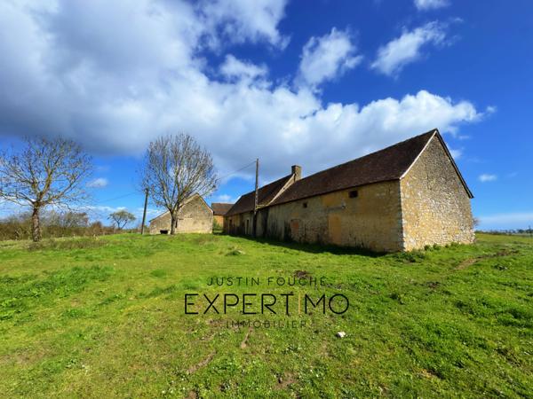 Soulitré (72370) Grande longère 460 m² à rénover sur 13 061 M² avec vue panoramique