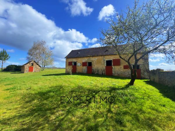 Soulitré (72370) Grande longère 460 m² à rénover sur 13 061 M² avec vue panoramique