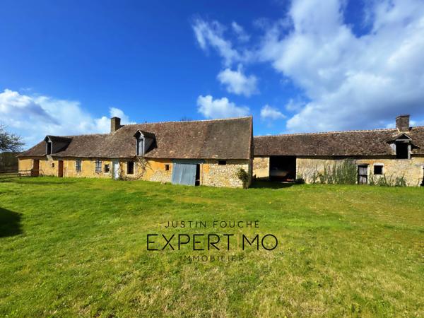 Soulitré (72370) Grande longère 460 m² à rénover sur 13 061 M² avec vue panoramique