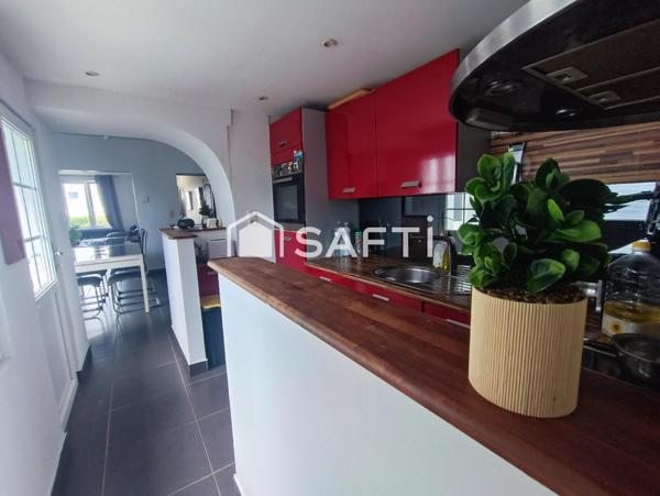 Jolie maison semi mitoyenne 3 chambres jardin