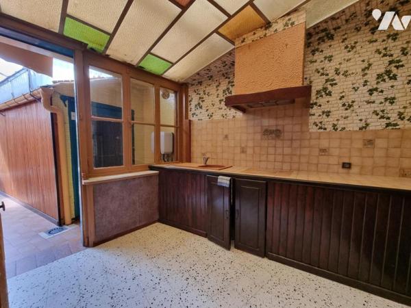 Maison de ville, 2 chambres, jardin, garage