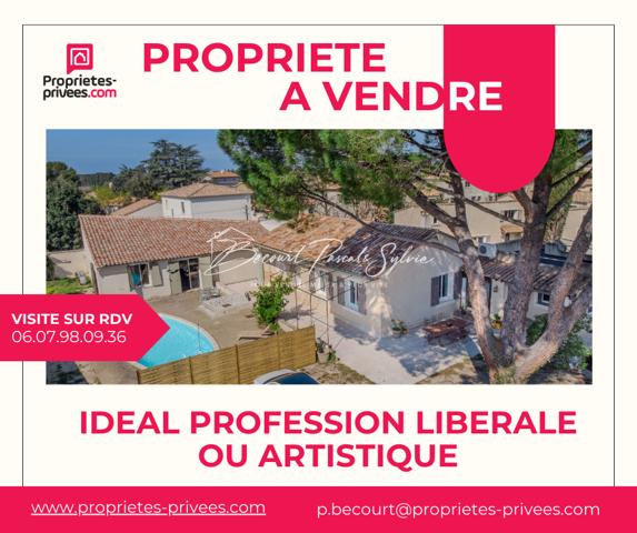 Villa Carpentras (84200) 6 pièce(s) 160 m2 +T2 indépendant  50m2 env. et piscine