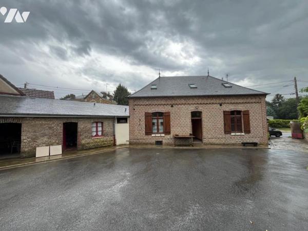 BERNAVILLE - EXCLUSIVITE - MAISON EN BRIQUES - 3 CHAMBRES - BUREAU - JARDIN 1000 m²