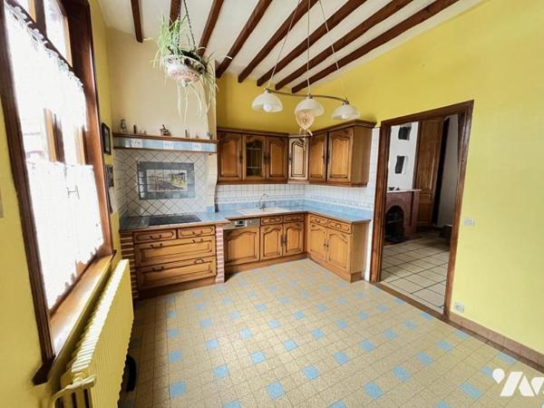BERNAVILLE - EXCLUSIVITE - MAISON EN BRIQUES - 3 CHAMBRES - BUREAU - JARDIN 1000 m²