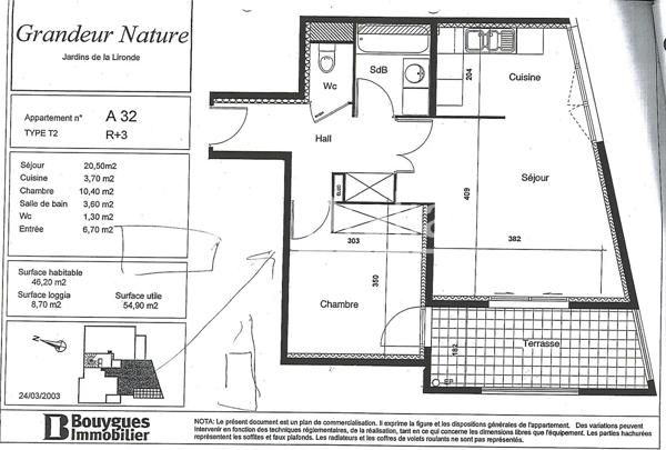 Appartement · Location Montpellier (34000) 2 pièces · 46m²