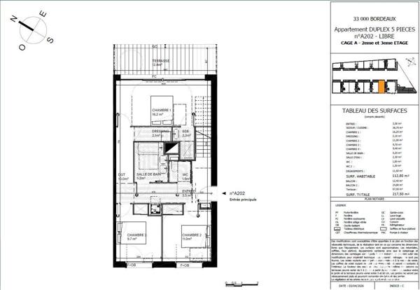 Appartement à vendre 5 pièces 112 m² Bordeaux
