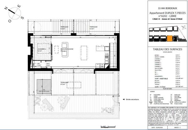 Appartement à vendre 5 pièces 112 m² Bordeaux