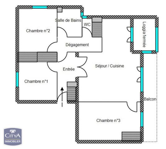 Appartement à vendre 4 pièces 67.36m² Nîmes (30000)