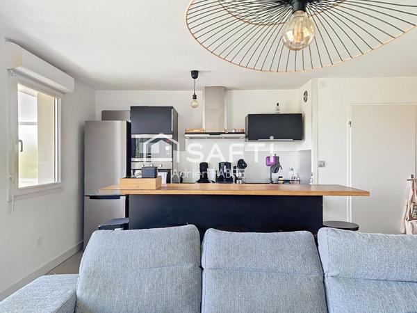 Appartement T3  de 55m² construit en 2005 avec terrasse sans travaux