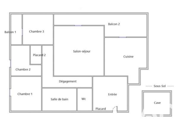 Appartement à vendre 4 pièces 75,57 m² Mantes-la-Jolie