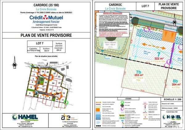 Terrain à vendre 575 m² Cardroc