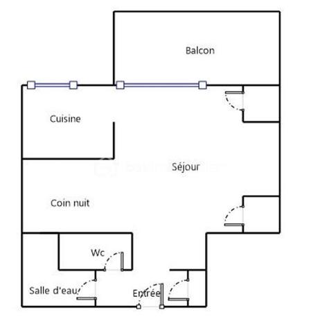 Appartement de 33,89 m²