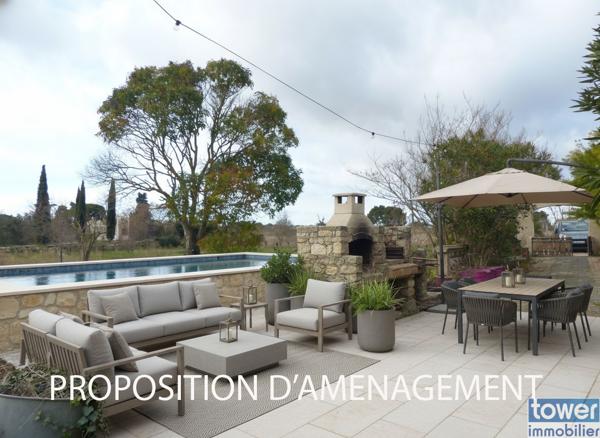 Maison avec fort potentiel sur terrain de 4 000 m² à Pézenas – Pinède, calme et proximité centre