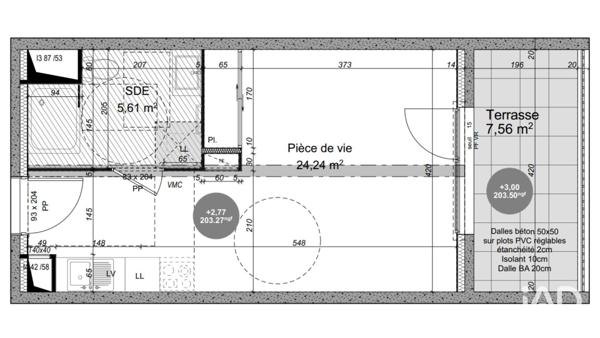 Studio à vendre 30 m² Saint-Priest