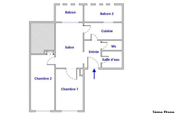 Appartement à vendre    3 pièces • 57,78 m2 Lyon 5