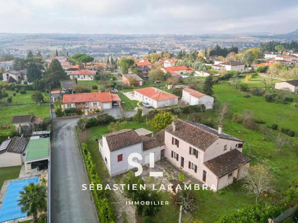 Puygouzon (81990) Maison familiale avec dépendances et terrain arboré – Puygouzon, aux portes d’Albi