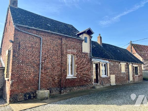 FRESNOY LE GRAND, MAISON TYPE CORPS DE FERME AVEC GRANGE, GARAGE