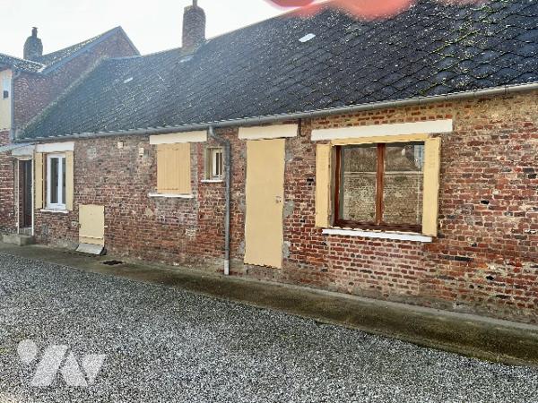 FRESNOY LE GRAND, MAISON TYPE CORPS DE FERME AVEC GRANGE, GARAGE