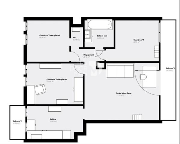 Appartement - À vendre - 69 m² - TOULON | The Door Man