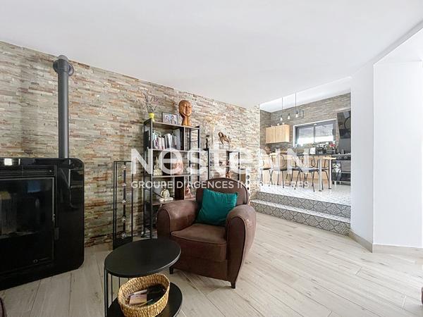 Villa rénovée de 160m2 habitables, 5 pièces, 3 chambres dont 1 de plain-pied, piscine 4x8m, terrain détachable constructible