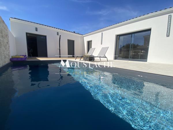 MAISON/ VILLA CONTEMPORAINE AVEC PISCINE - CENTRE-VILLE DE VAUX SUR MER -