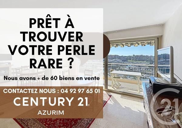 Appartement F3 à vendre  3 pièces - 64,81 m 2   MANDELIEU LA NAPOULE  - 06
