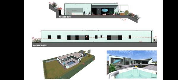 AUREC-SUR-LOIRE 43110 PROJET DE VILLA D'ARCHITECTE AVEC VUE PANORAMIQUE