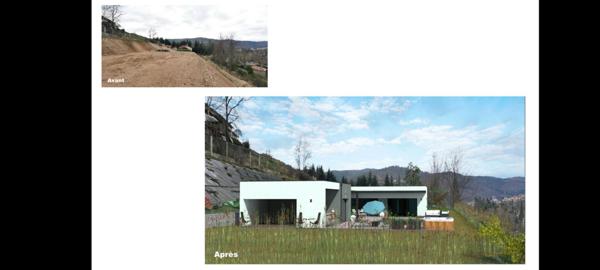 AUREC-SUR-LOIRE 43110 PROJET DE VILLA D'ARCHITECTE AVEC VUE PANORAMIQUE