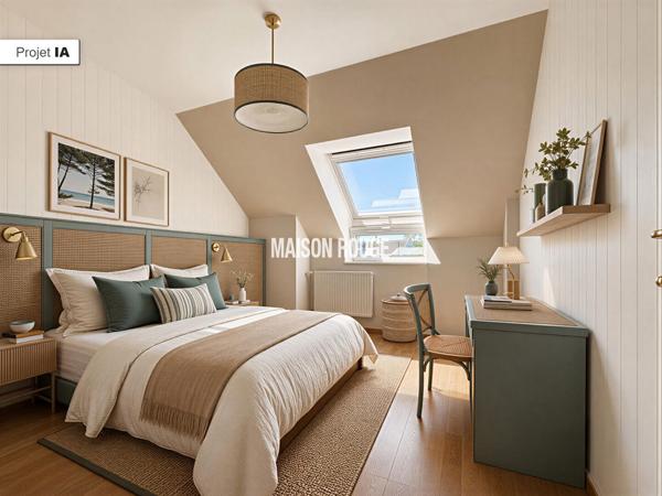 Maison en pierre rénovée avec gîte indépendant à vendre à Binic dans un environnement calme proche du centre