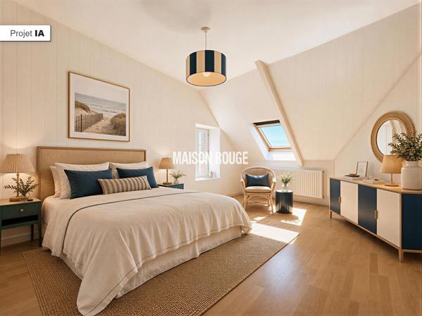 Maison en pierre rénovée avec gîte indépendant à vendre à Binic dans un environnement calme proche du centre