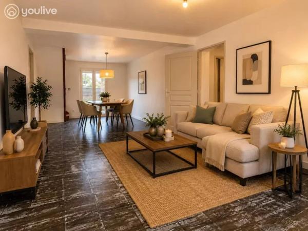 CHALLANS – MAISON RÉNOVÉE, 4 CHAMBRES, JARDIN ET COMMODITÉS À PIED