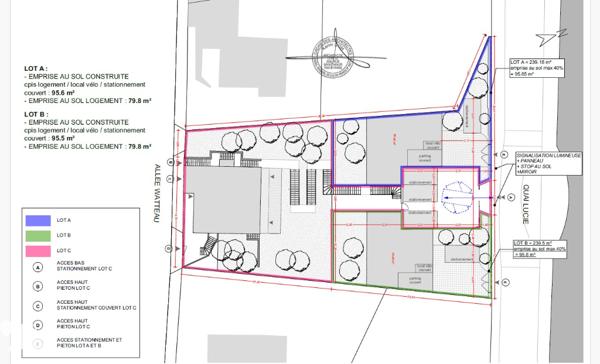 Terrain à bâtir 239,18 m²  Face Marne