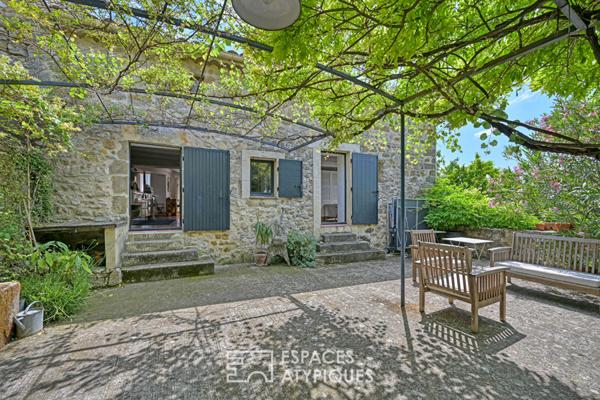 Maison de village à l’esprit bohème, avec piscine