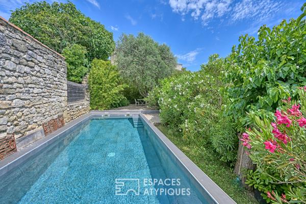 Maison de village à l’esprit bohème, avec piscine