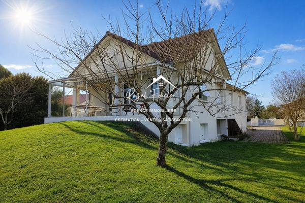 Vue sur le verger, vous avez un ruisseau au bout de la parcelle