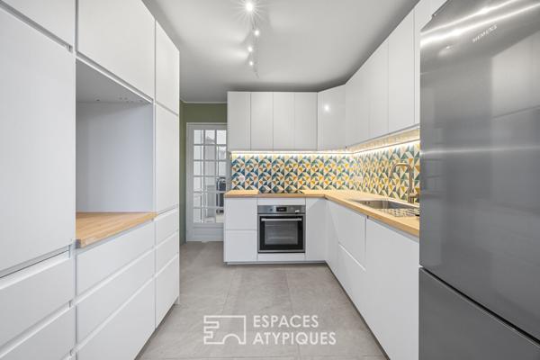 Grand T3 rénové avec jardin privatif, piscine et parking