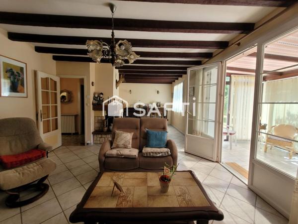 Maison de plain-pied 3 chambres avec garage - 800m² de parcelle