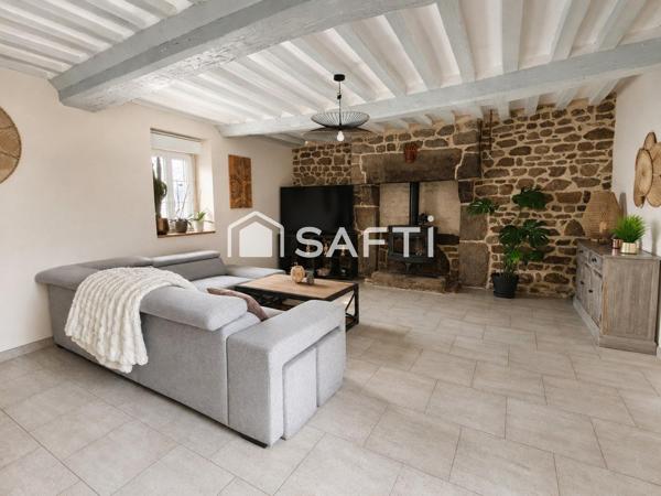 Maison en pierre, beaux volumes et maison d’amis