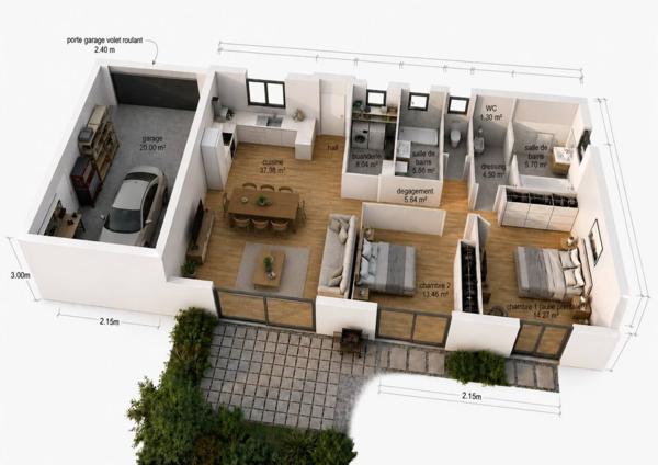 Maison à vendre 4 pièces de 110 m²