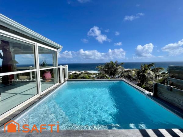 Magnifique Villa d'architecte vue mer  avec piscine et son T2 - Sainte-Marguerite - Le Moule