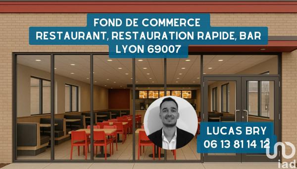 Restauration rapide à vendre 63 m² Lyon 7